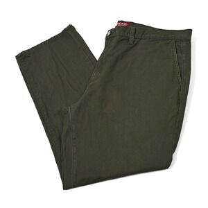 Rustic Dime Men's Size 38x28 Olive Canvas Workwear Chino Pants Made in USA